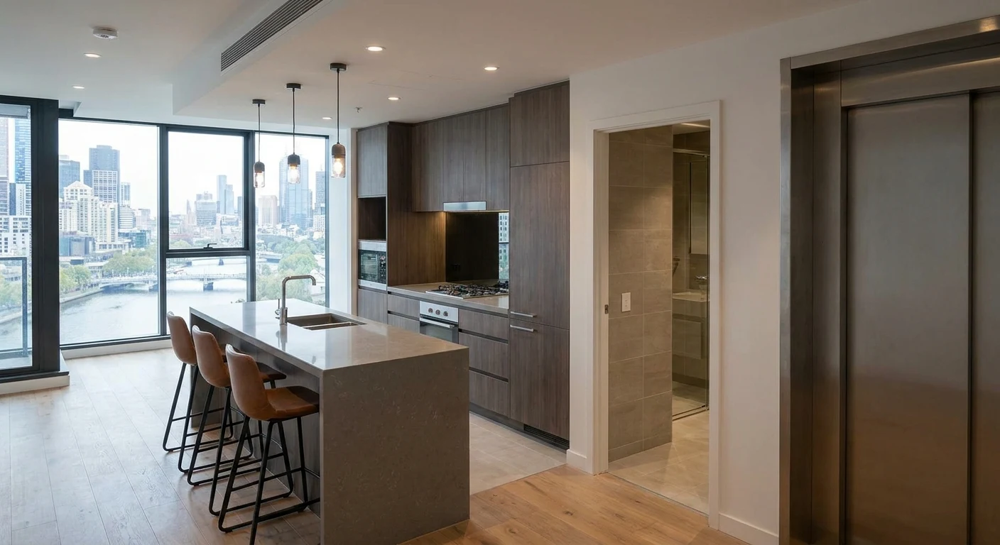 Southbank kitchen and bathroom renovation